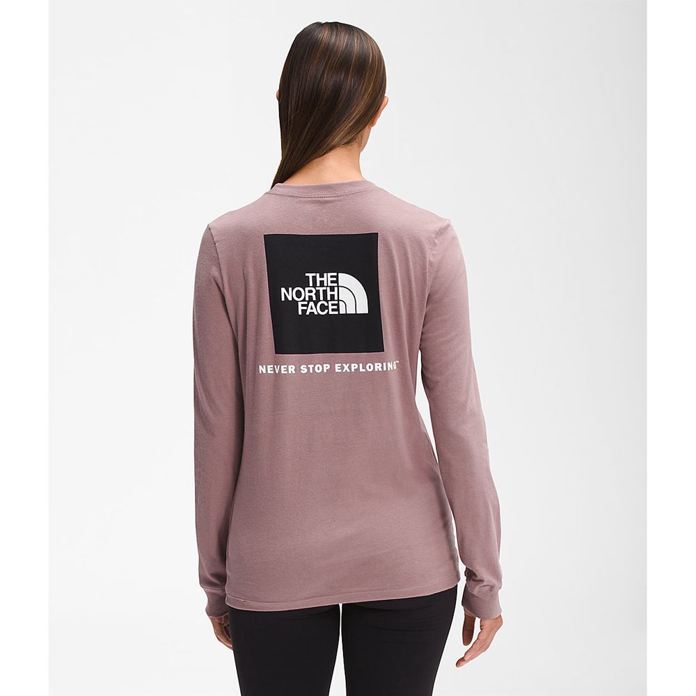 The North Face Long Sleeve Womens Australia - The North Face Long Sleeve Box Nse Light Purple Never